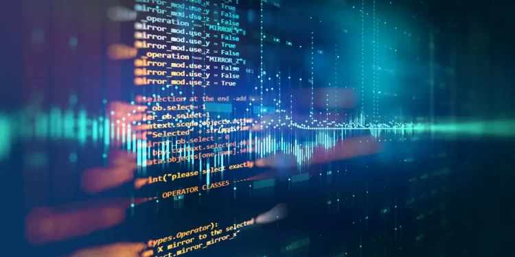 Abstract data stream visualization of software code