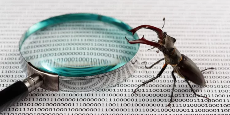 An insect perched atop an enlarged lens for exploratory testing