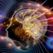 Abstract art of a human silhouette with a brain interconnected with digital and mechanical gears, symbolizing the fusion of human cognition and technology in IS research