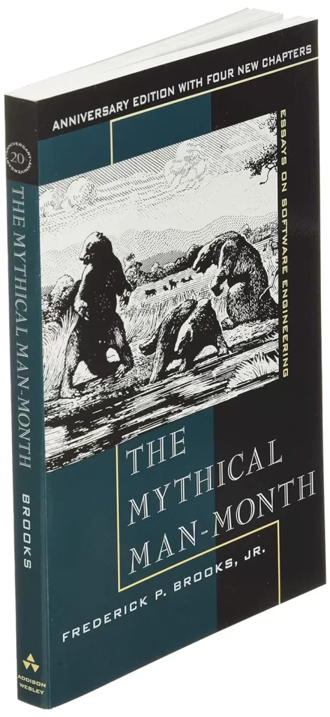 Cover of The Mythical Man-Month Anniversary Edition.