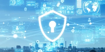 Cybersecurity shield symbolizing protection against Security Debt in software engineering
