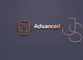 Stylized JavaScript JS logo alongside Advanced text, representing in-depth JavaScript programming concepts