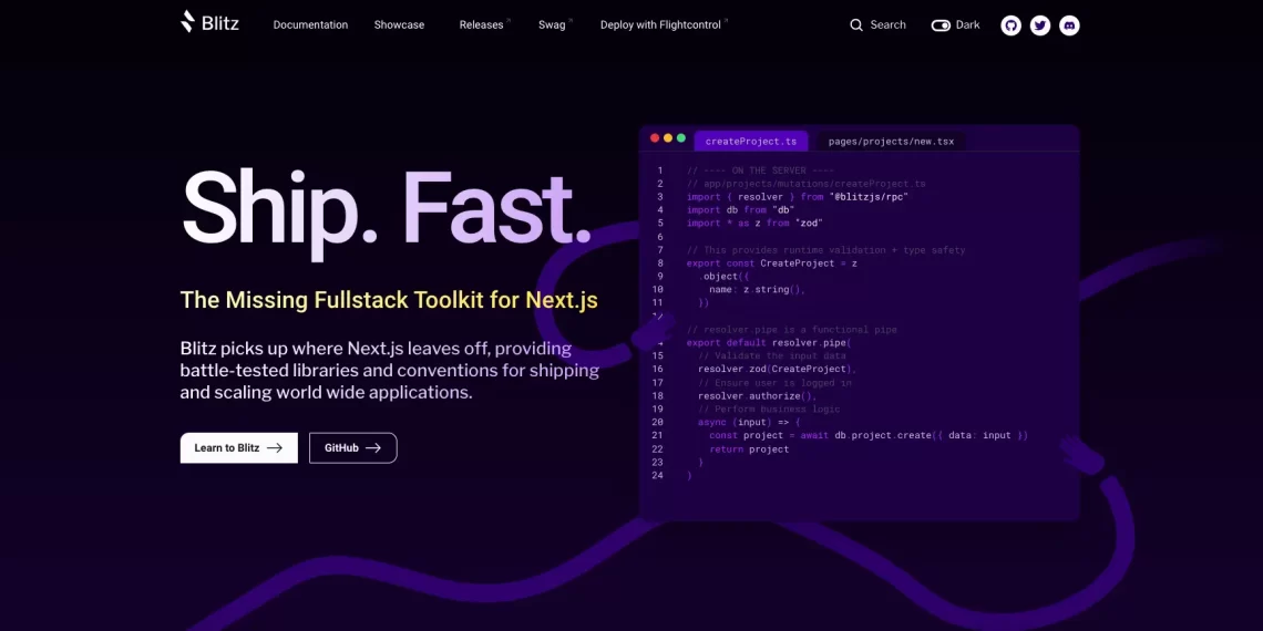 Blitz.js React Framework - Fullstack Toolkit for Next.js