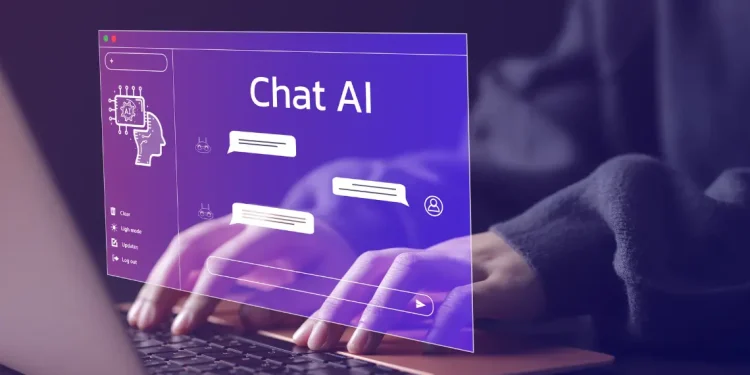 Person using Chat AI platform representing Generative Engine Optimization concept