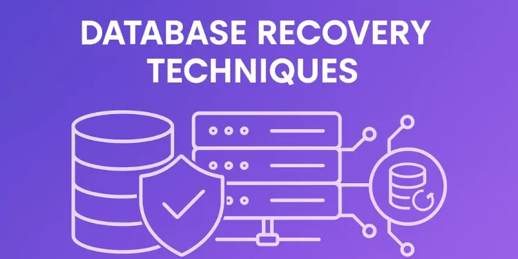 Database recovery techniques ensuring data integrity and system availability