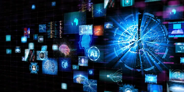 Digital brain network visualization representing platform ecosystem dynamics and AI-driven connections