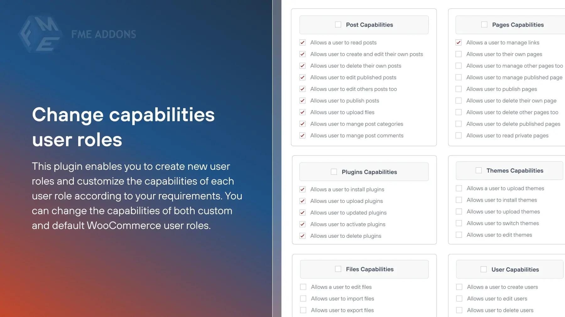 User Role Editor WooCommerce integration – customize user roles and capabilities in WordPress
